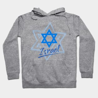 Happy Israel Independence Day Blue Star of David 2023 75th anniversary Hoodie